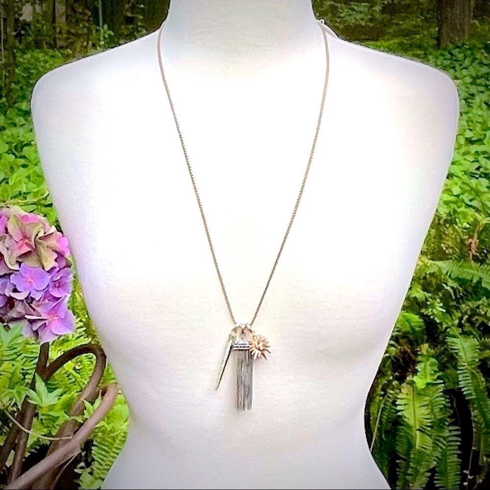 KENDRA SCOTT Mixed Metals 3 Charm Necklace